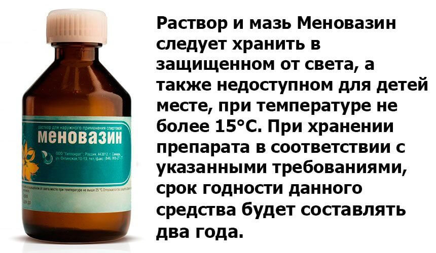 Возможные осложнения при использовании Меновазина