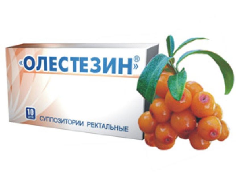 Cвечи «Олестезин» от геморроя